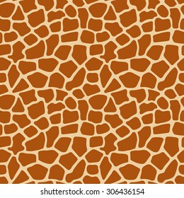 Giraffe vector seamless pattern