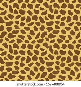 Giraffe vector seamless pattern. Abstract animal print. Vector illustration. 