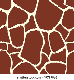 Giraffe vector seamless pattern texture. Giraffe background animal skin. Vector texture.