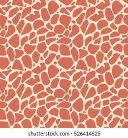 Giraffe vector seamless pattern texture. Giraffe skin.