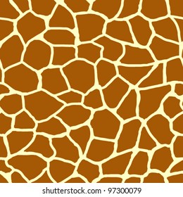Giraffe Vector Seamless Pattern Texture