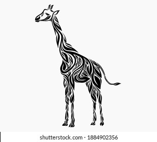 giraffe in a vegetable ornament