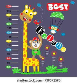 giraffe wall sticker cartoon