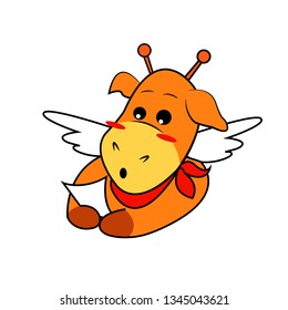 giraffe with wings
