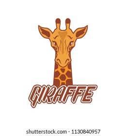 giraffes logo, vector illustration