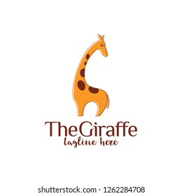 giraffes logo vector template