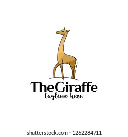 giraffes logo vector template