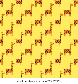 giraffes pattern for children's textiles