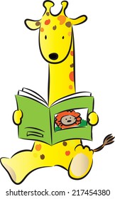 giraffes reading