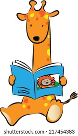giraffes reading