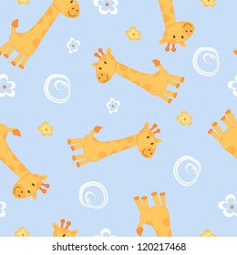 Giraffes seamless background