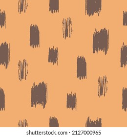 Giraffes spots seamless pattern. Animal skin print. Abstract vector illustration on beige background