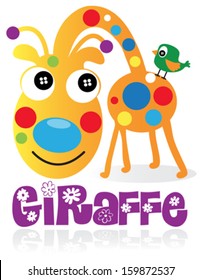 giraffe/T-shirt graphics/cute cartoon characters/cute graphics for kids/Book illustrations/textile graphic/graphic designs for kindergarten/cartoon character design/fashion graphic/cute wallpaper