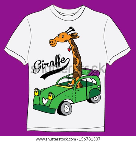 giraffe/T-shirt graphics/cute cartoon characters/cute graphics for kids/Book illustrations/textile graphic/graphic designs for kindergarten/cartoon character design/fashion graphic/cute wallpaper