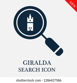 Giralda search icon. Editable Giralda search icon for web or mobile.