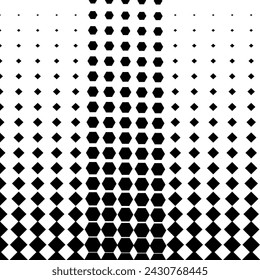 gird black halftone on white blackground 