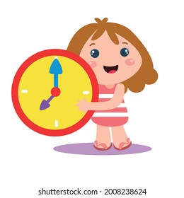Girl activity character vector template design illustration