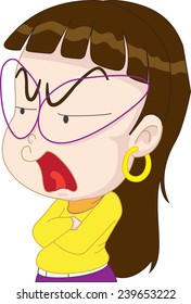 girl angry