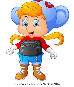 girl with animal costume