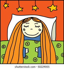 girl asleep in bed cute kid female night face child girl woman human person nocturnal baby feather lady dancing tiny youth smiling hair sleeping dreams imagine dreaming relaxed serene optimistic night