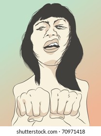 chica con actitud.