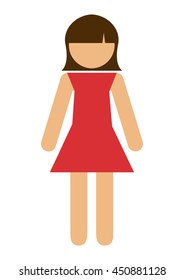 girl avatar isolated icon design, vector illustration  graphic 