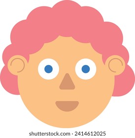 Girl avatar with pink hair