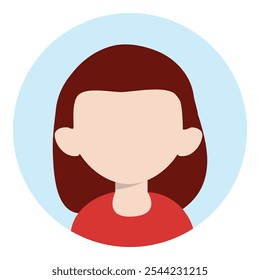 Girl avatar vector icon design