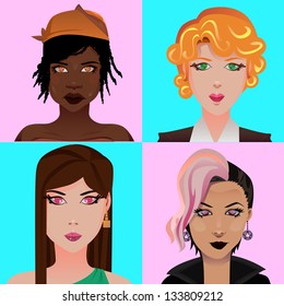 Girl avatars