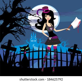 Girl with an axe 