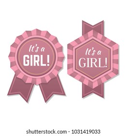 It's a girl babyborn label or badge. It's a girl.