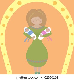 Girl & baby's