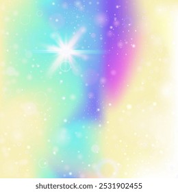 Fundo das Meninas. Gradiente Mágico Rosa. Convite de Unicórnio. Convite Abstrato Iridescente. Padrão do Universo Roxo. Holograma Azul Borrado. Textura Kawaii. Fundo de Garota Bonito.