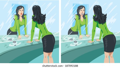 Girl with bad teeth 