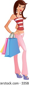 Girl with bag