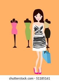 Girl with bag