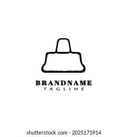 girl bag logo icon cartoon design template modern vector single