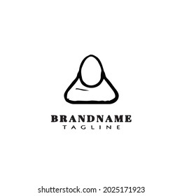 girl bag logo icon cartoon design template modern single illustration