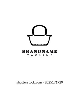 girl bag logo icon cartoon design template modern illustration