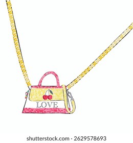 girl bag print pattern. love pattern and more