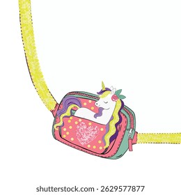 girl bag print pattern. unicorn pattern and more