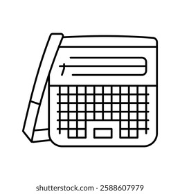 girl bag woman line icon vector. girl bag woman sign. isolated contour symbol black illustration