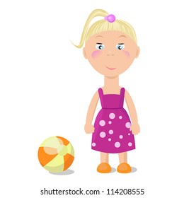 Girl and ball