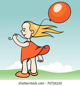 Girl and ball