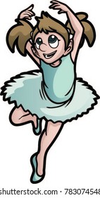 girl ballerina spinning