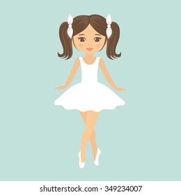 girl ballerina with tails