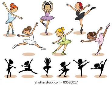 Girl ballet character