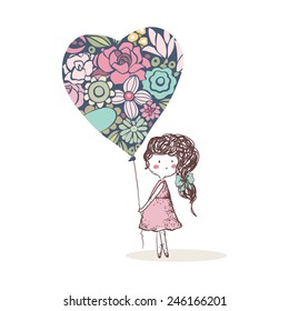 girl with balloon