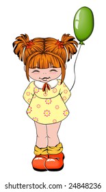 Girl with balloon