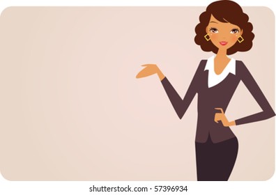 girl and banner